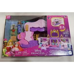 Disney princess carriage to castle Set with aurora